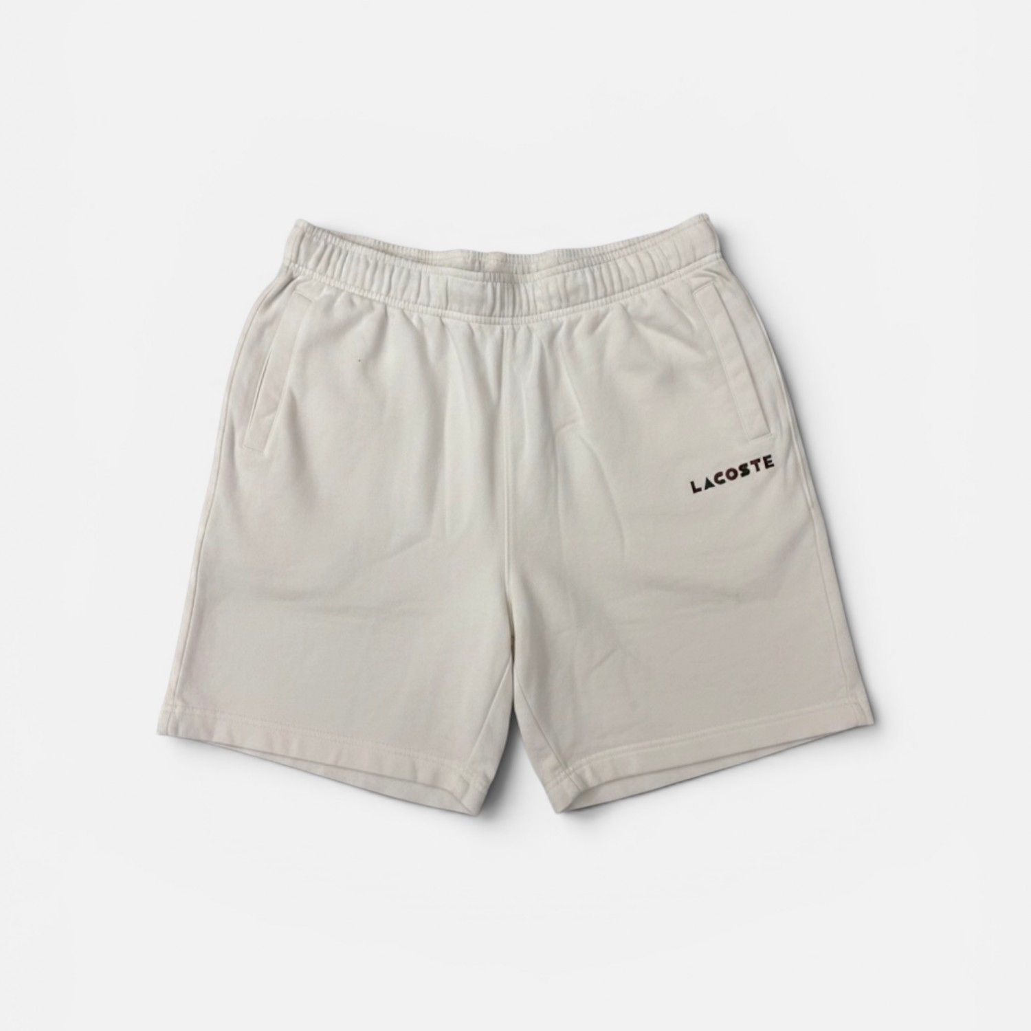 Lacoste Fleece Shorts Εκρού